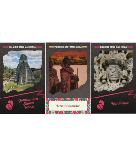 Zestaw 3 kaw naturalnych po 0.5 kg Kawa naturalna Palarni kawy Macedonia