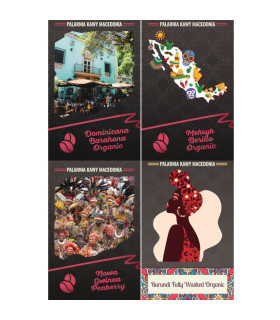 Zestaw 4 kaw naturalnych po 0.5 kg Kawa arabika